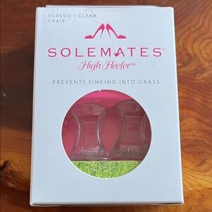 Four Packages Of Clear High Heeler Heel Protectors - Prevents Sinking into Grass
